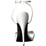 Vit 15 cm DOMINA-108 klackskor f�r m�n
