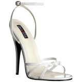 Vit 15 cm DOMINA-108 klackskor f�r m�n