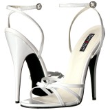 Vit 15 cm DOMINA-108 klackskor f�r m�n