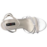 Vit 15 cm DOMINA-108 klackskor f�r m�n