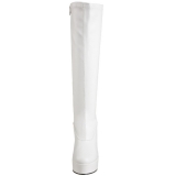 Vit Konstl�der 13 cm ELECTRA-2000Z H�ga Damst�vlar f�r M�n