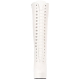 Vit Konstl�der 13 cm ELECTRA-2020 H�ga Damst�vlar f�r M�n