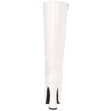 Vit Konstl�der 13 cm ELECTRA-2020 H�ga Damst�vlar f�r M�n