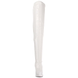 Vit Lack 13 cm SEDUCE-3000 L�rh�ga St�vlar f�r M�n
