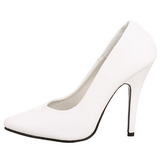 Vit Lack 13 cm SEDUCE-420 Pumps H�gklackade Herrskor