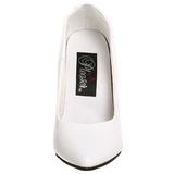 Vit Lack 13 cm SEDUCE-420 Pumps H�gklackade Herrskor