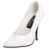 Vit Lack 13 cm SEDUCE-420 Pumps H�gklackade Herrskor
