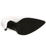 Vit Lack 13 cm SEDUCE-420 Pumps H�gklackade Herrskor