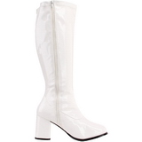 Vit Lack 7,5 cm GOGO-300 H�ga Damst�vlar f�r M�n