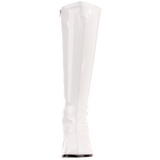 Vit Lack 7,5 cm GOGO-300 H�ga Damst�vlar f�r M�n