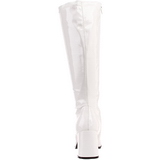 Vit Lack 7,5 cm GOGO-300 H�ga Damst�vlar f�r M�n