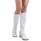Vit Lack 7,5 cm GOGO-300 H�ga Damst�vlar f�r M�n