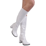 Vit Lack 7,5 cm GOGO-300 H�ga Damst�vlar f�r M�n