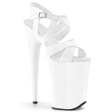 White 23 cm INFINITY-997 Platform High Heels Shoes