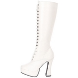 White Konstl�dere 13 cm ELECTRA-2020 High Heeled Womens Boots for Men