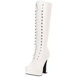 White Konstl�dere 13 cm ELECTRA-2020 High Heeled Womens Boots for Men