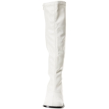 White Konstl�dere 7,5 cm GOGO-300 High Heeled Womens Boots for Men