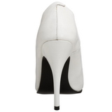 White Varnished 10 cm VANITY-420 pointed toe pumps high heels