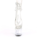 White transparent 18 cm ADORE-1018C Exotic stripper ankle boots