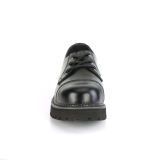 Äkta läder RIOT-03 demonia punk skor - unisex ståltå skor