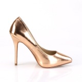 gold rose 13 cm AMUSE-20 Pleaser stiletto heel pumps