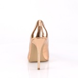 gold rose 13 cm AMUSE-20 Pleaser stiletto heel pumps