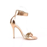 gold rose 13 cm Pleaser AMUSE-10 high heeled sandals