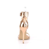 gold rose 13 cm Pleaser AMUSE-10 high heeled sandals