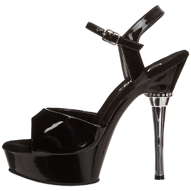 pleaser ALLURE-609 svarta high heels sverige storlek 35 - 36